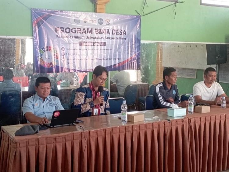FAKULTAS HUKUM UBB GELAR BINA DESA DI DESA SEMPAN, ANGKAT TEMA ENERGI BERSIH DAN TERJANGKAU (SDGs 7)